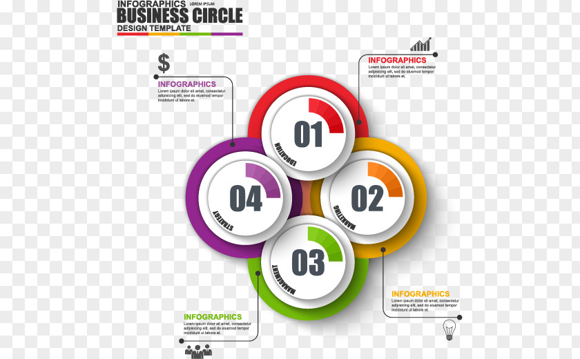 Business Infographics Vector Material, Infographic Diagram Workflow Chart PNG