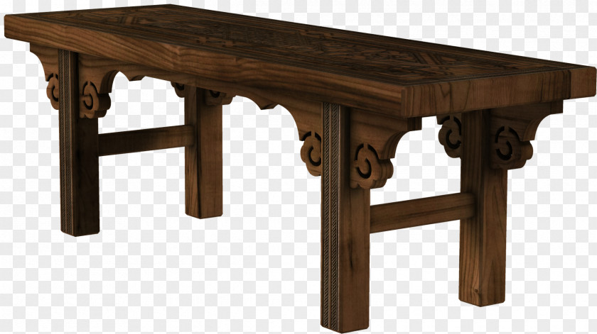 Chinoiserie Table Furniture Bench Clip Art PNG