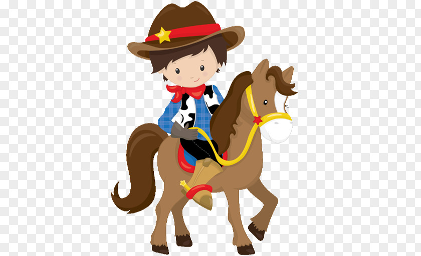 Horse Cowboy Western Party Birthday PNG