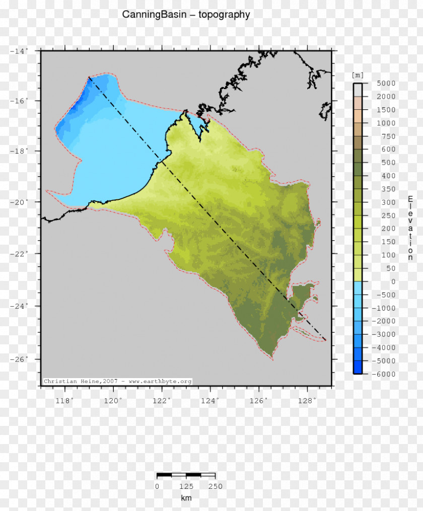Map Western Australia Water Resources Ecoregion Elevation PNG