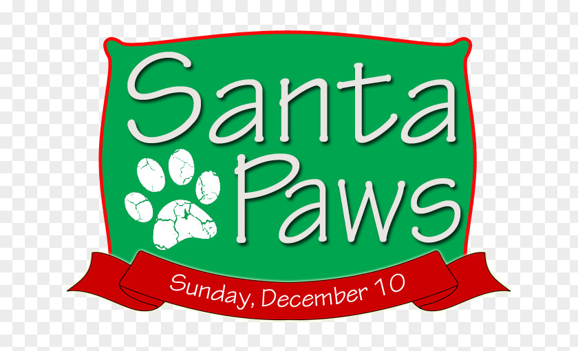 Santa Paws Logo Brand Illustration Clip Art PNG