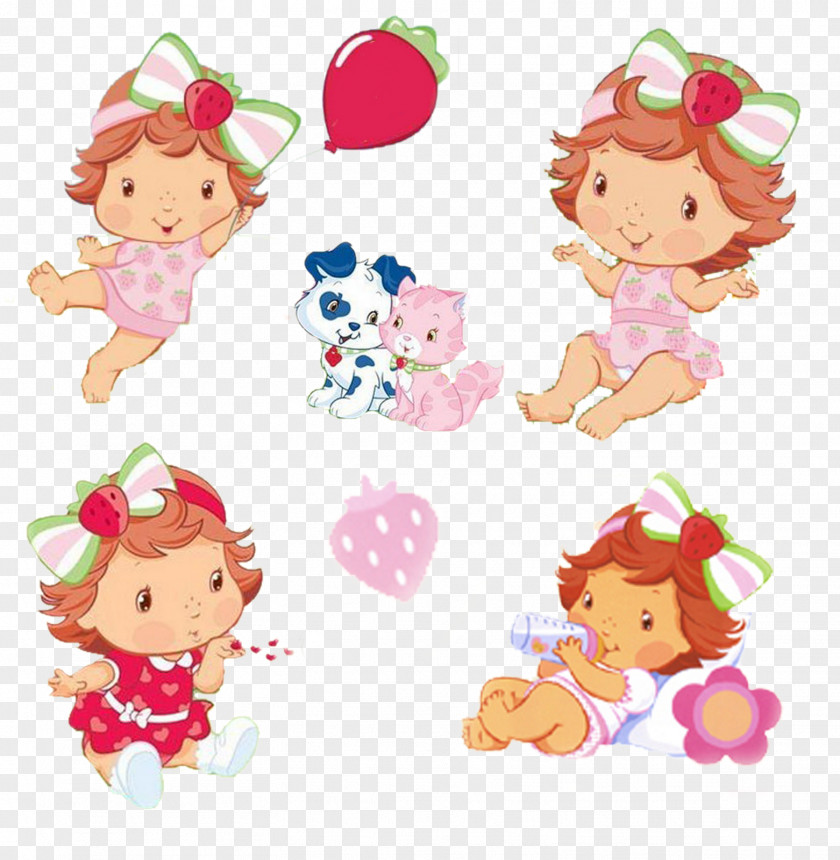 Small Strawberry Shortcake Child Photography Clip Art PNG