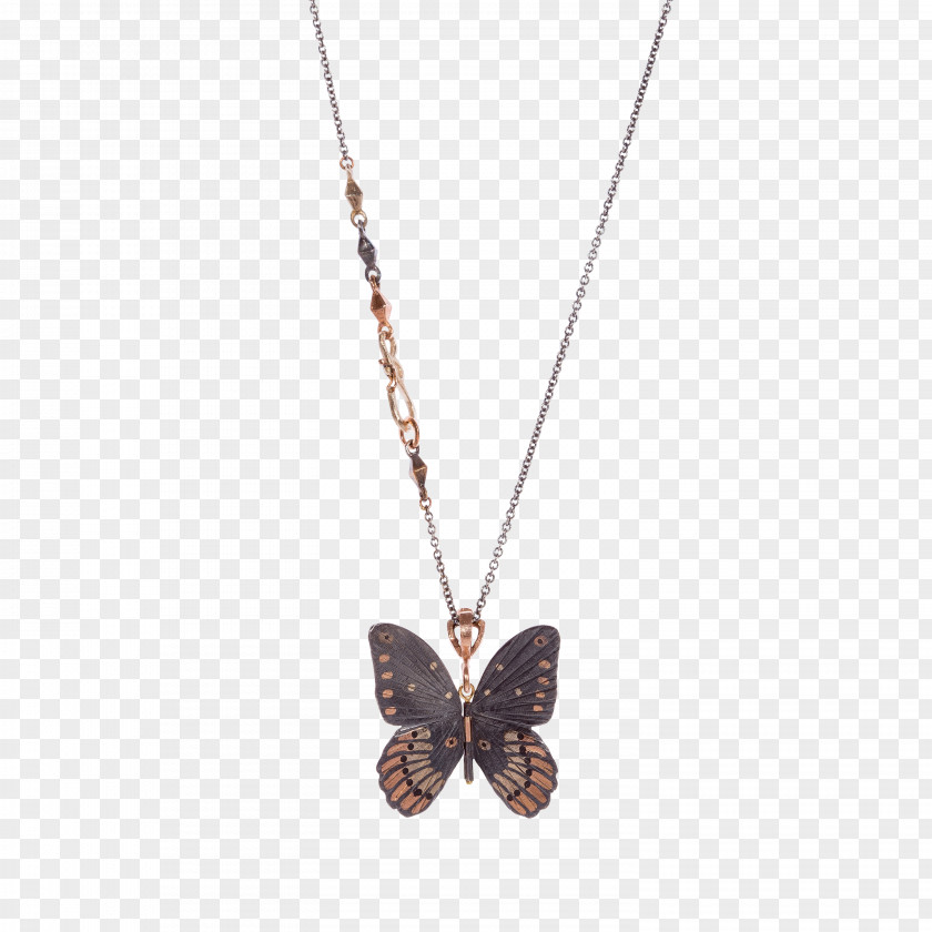 Butterfly Locket Ornithoptera Goliath Birdwing Necklace PNG