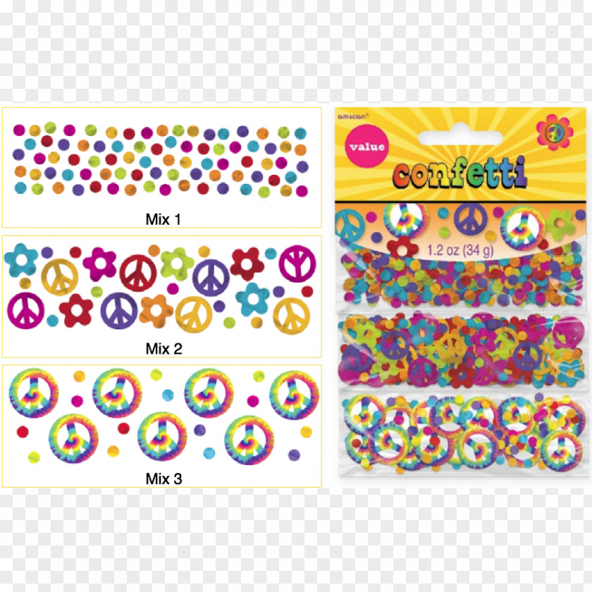 Confetti Party Paper 1960s Headband PNG