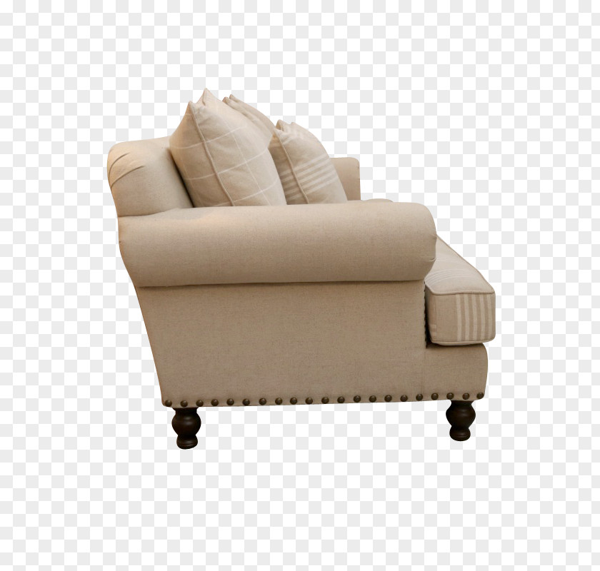 France Loveseat Linen Couch PNG