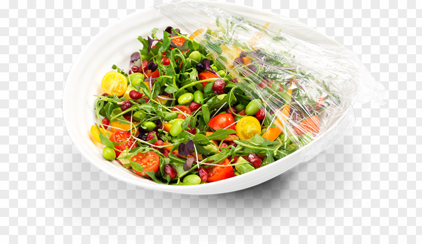 Salad Bowl Cling Film Vegetarian Cuisine Food PNG
