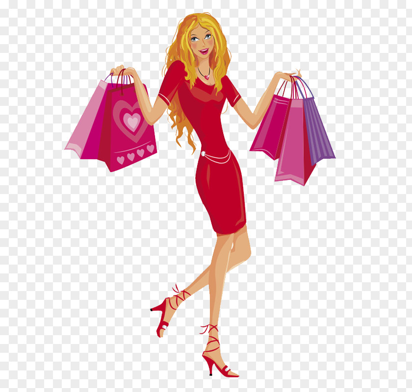 Shopping Woman Stock Photography Illustration PNG