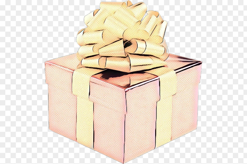 Beige Party Favor Box Present Pink Shipping Gift Wrapping PNG