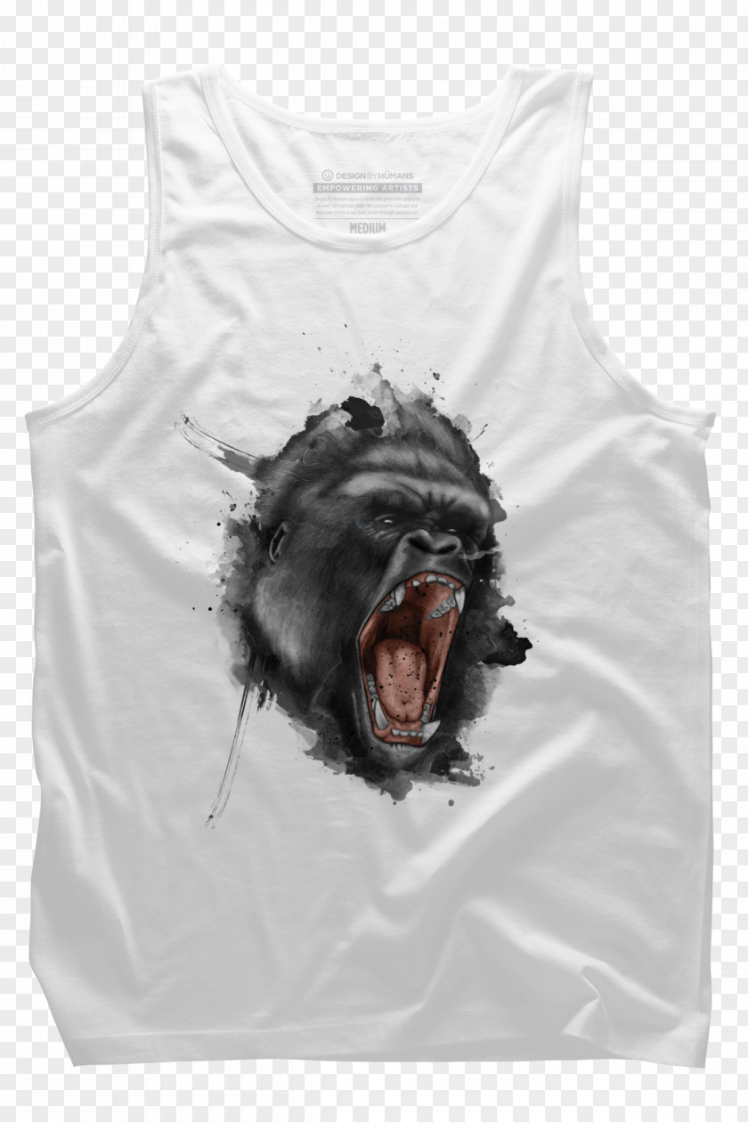 Gorilla Tattoo T-shirt Orangutan Flash PNG