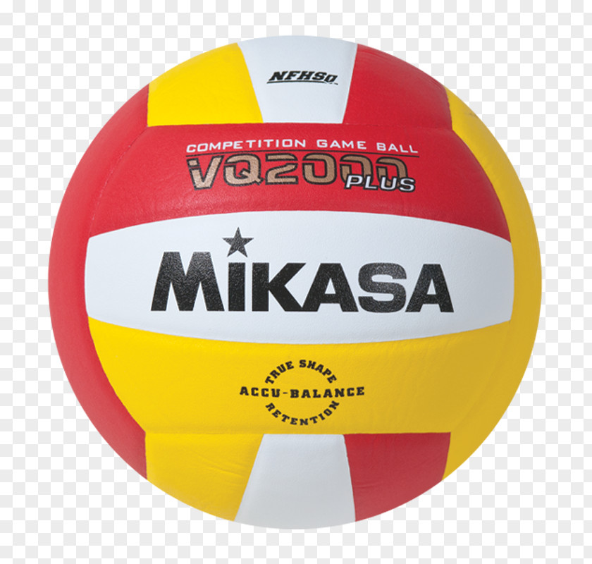 Volleyball Mikasa Vq2000 Micro-Cell Indoor Yellow Red PNG