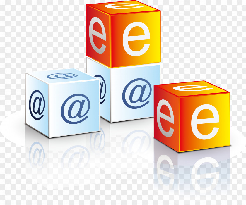 E And Cube 3D Computer Graphics PNG