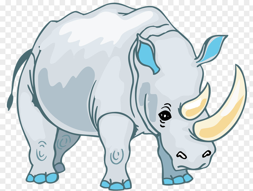 Rinoceronte Rhinoceros 3D Drawing Clip Art PNG