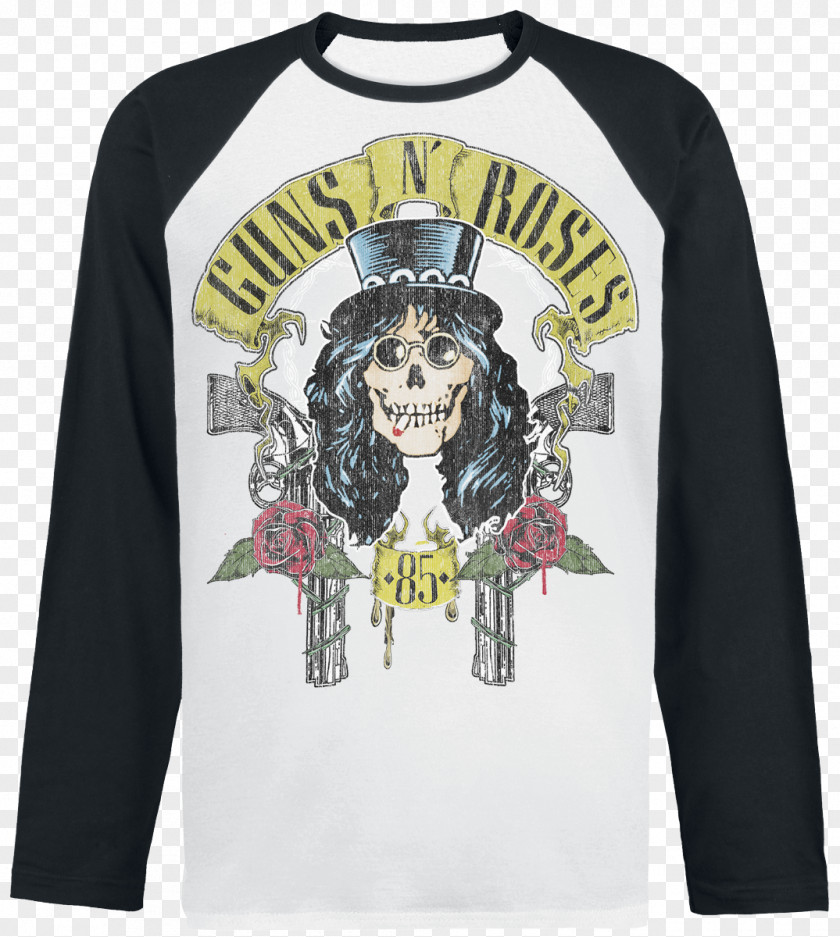 T-shirt Long-sleeved Merchandising Heavy Metal Guns N' Roses PNG