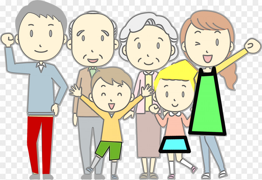 Art Animation Group Of People Background PNG