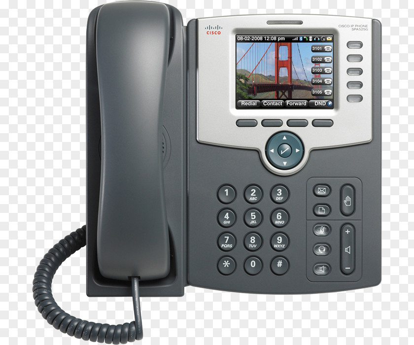 CISCO IP Phone VoIP Mobile Phones Voice Over Telephone Cisco SPA525G2 Ip Cable Dark Gray SPA525G2-EU PNG