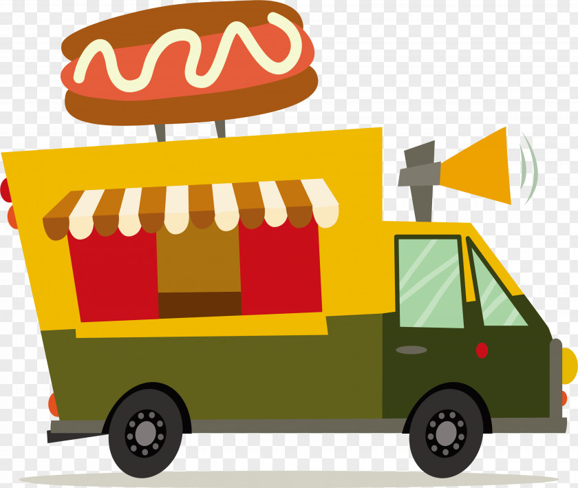 Hotdog Diner Hot Dog Sushi Fast Food Car PNG