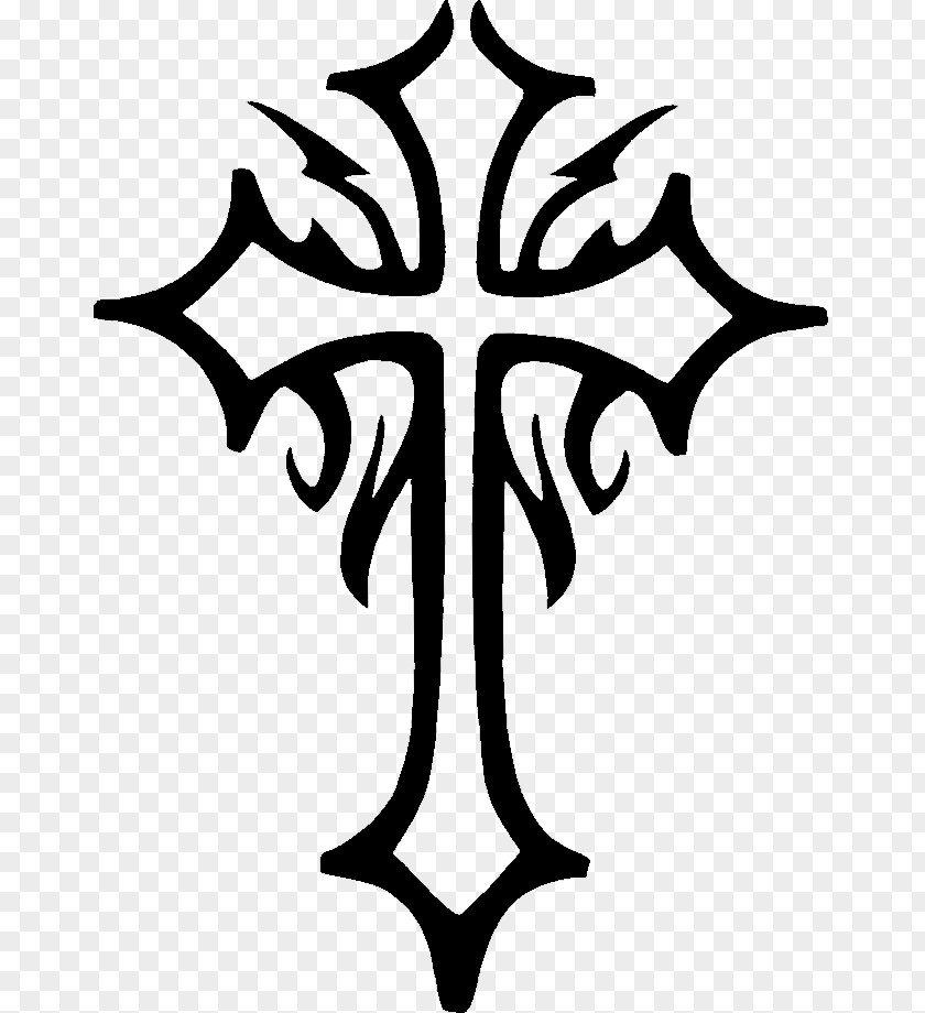 Tattoo Stencil Christian Cross Celtic PNG