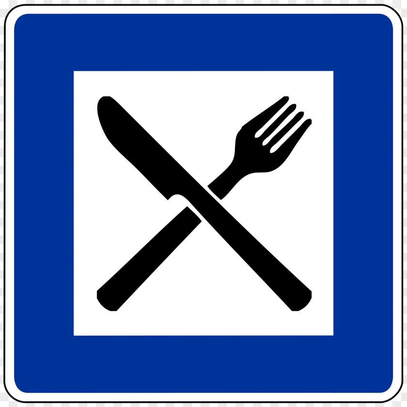Traffic Signs Motorway Services Rest Area Restaurant Sign Highway PNG