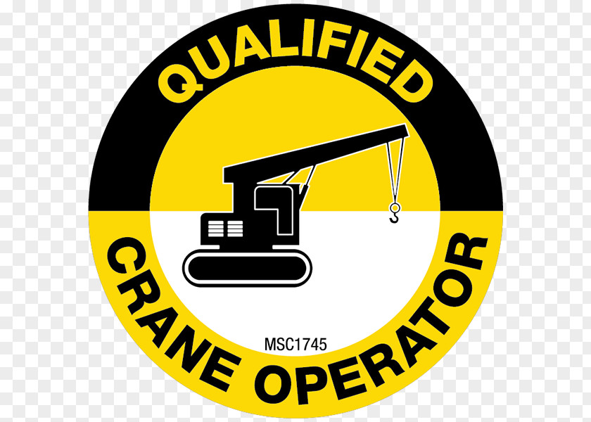 Ergonomic Logo Yellow Brand Qualified Crane Operator Hard Hat Emblem Organization PNG