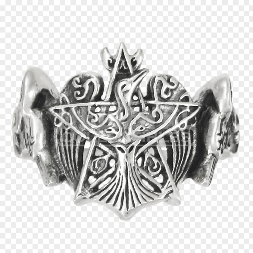Pentagramm Ring Pentagram Sterling Silver Jewellery Pentacle PNG