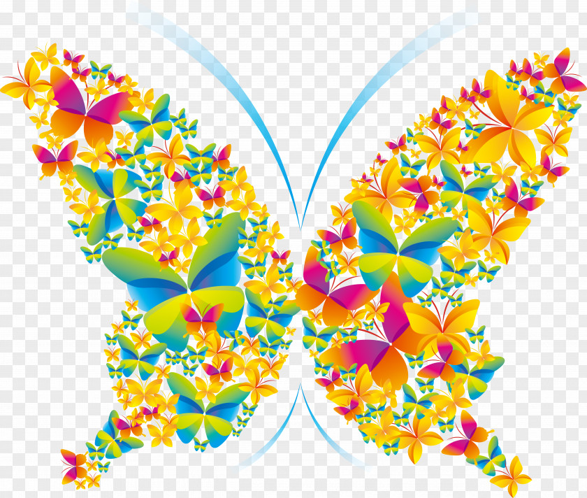 Butterfly Poster Graphic Design PNG