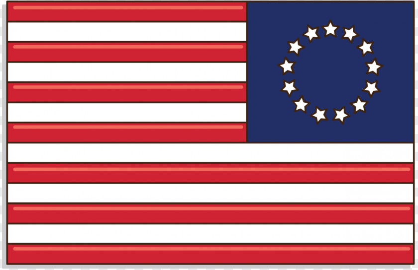 Flag Of The United States Betsy Ross Sticker PNG