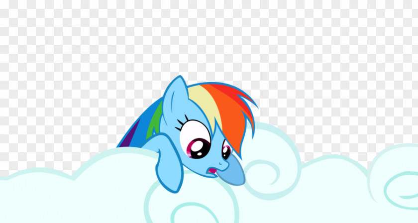 Rainbow Cloud Horse Ear Desktop Wallpaper Clip Art PNG