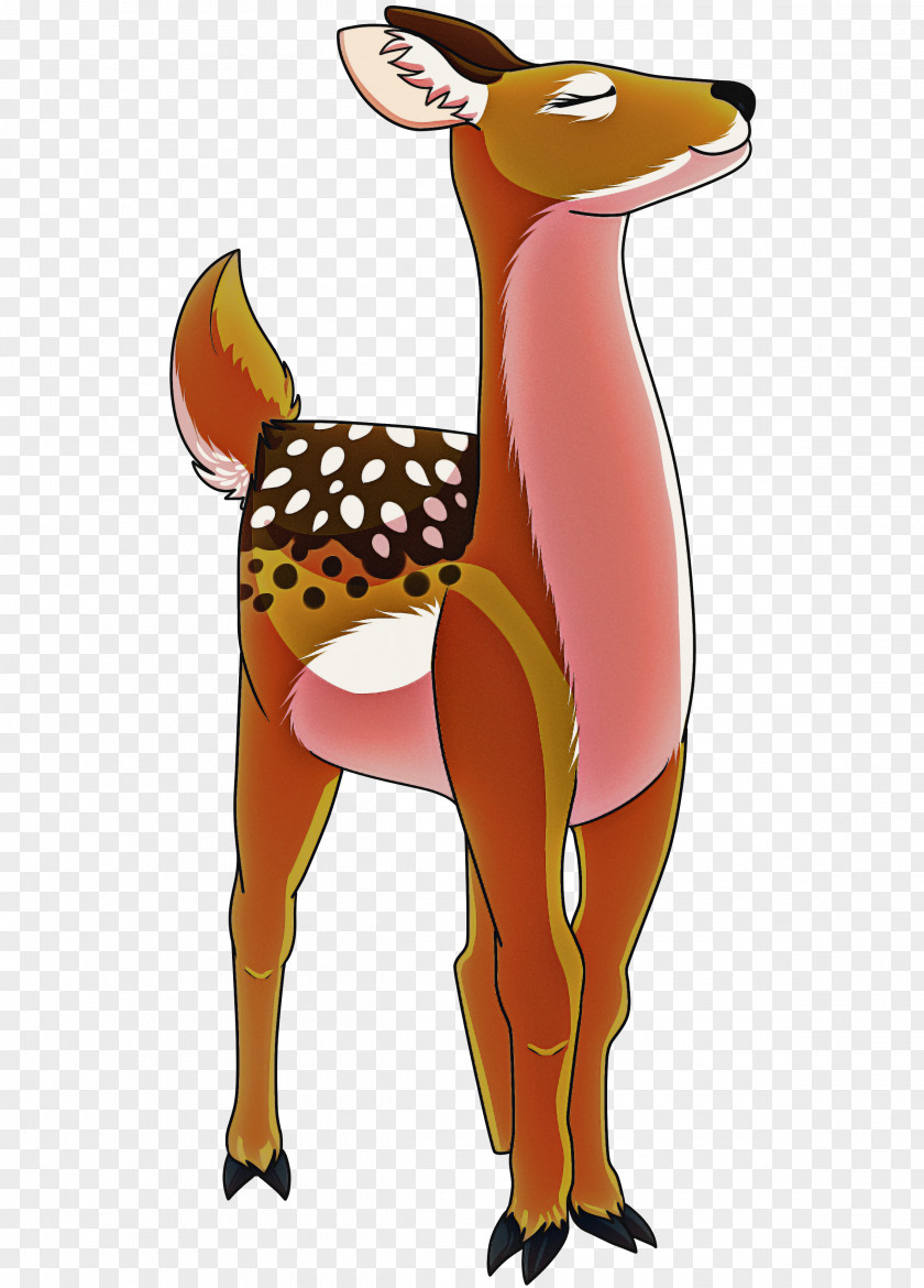 Cartoon Deer Animal Figure Fawn Wildlife PNG