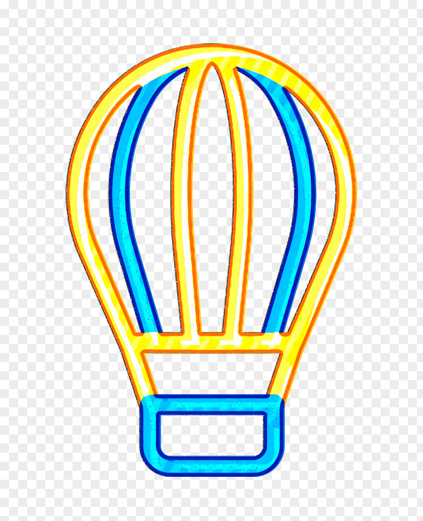 Yellow Holiday Icon Air Ballon PNG