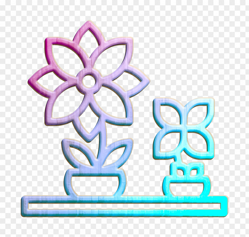 Home Decoration Icon Flower Pot PNG