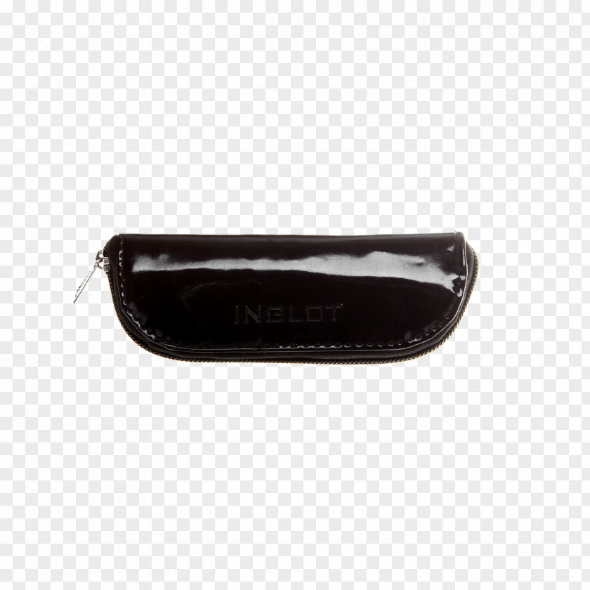 Black Brush Handbag Coin Purse Leather PNG