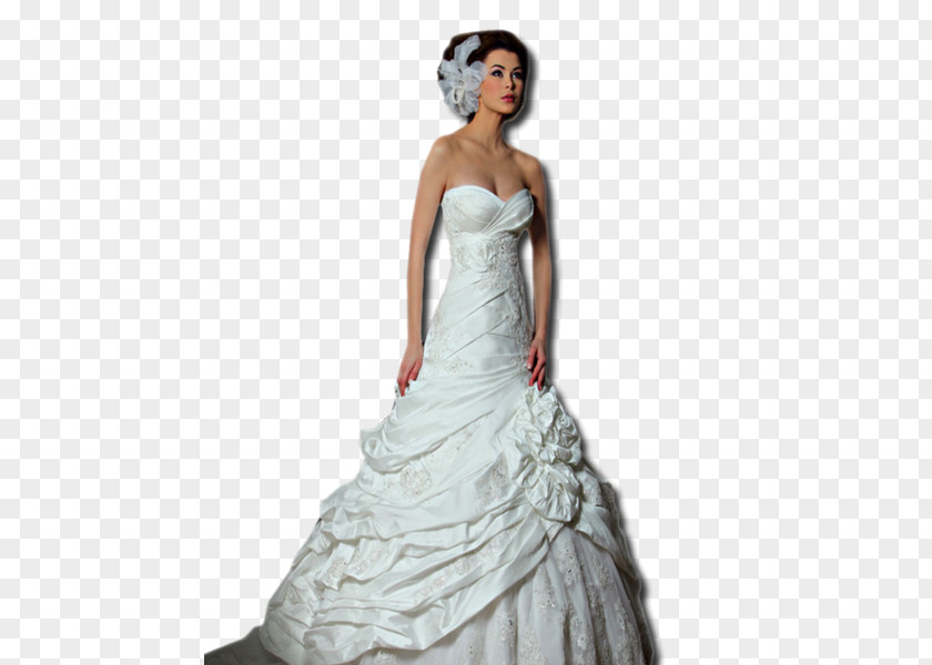 Bride Wedding Dress Ivory PNG