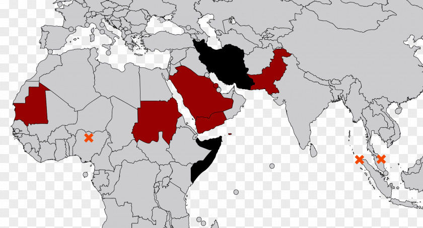 Map North Africa Stoning Law Middle East PNG