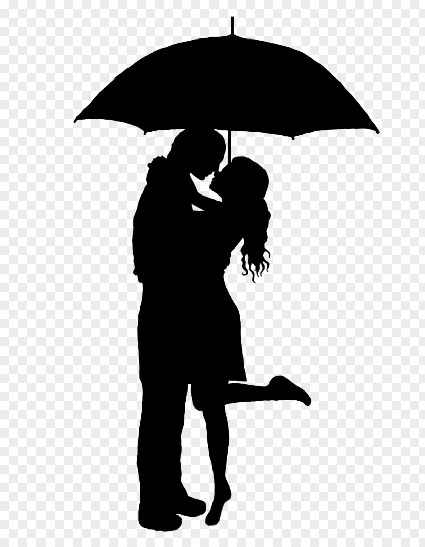 Silhouette Drawing Love PNG