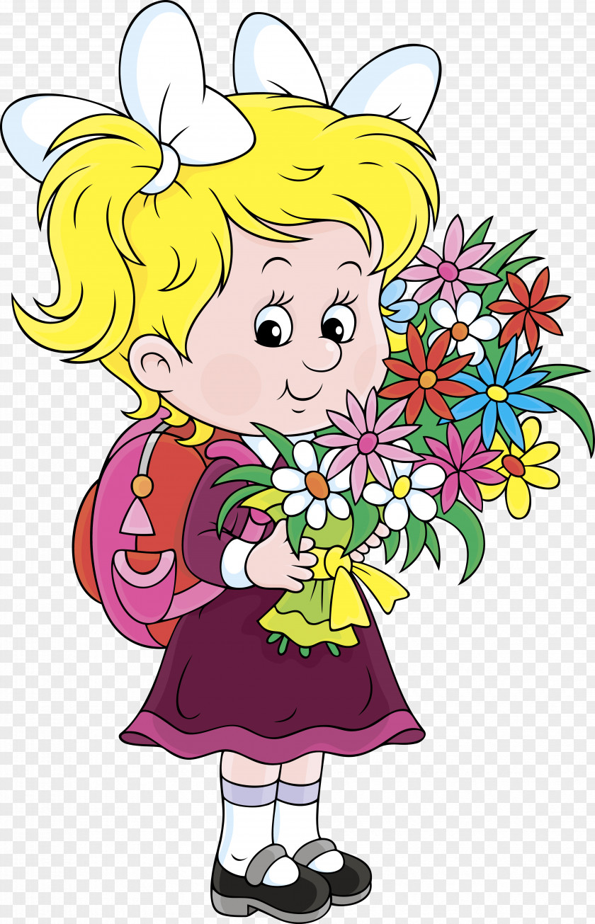 BOUQUET FLOWER School Clip Art PNG