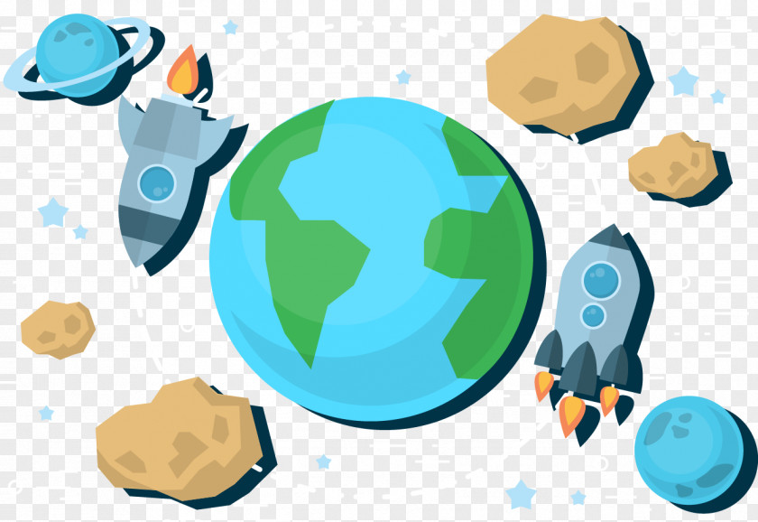 Earth Outer Space Vector Yellow Planet Clip Art PNG