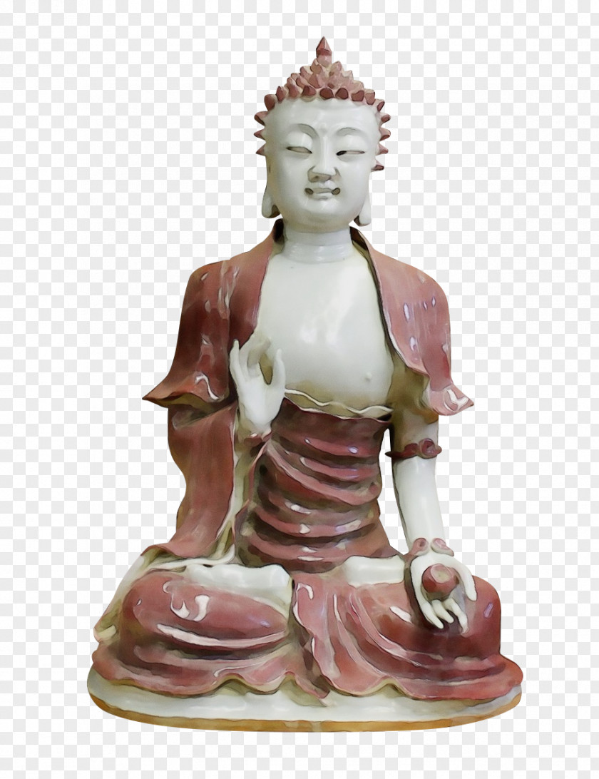 Figurine Statue Classical Sculpture Meditation PNG