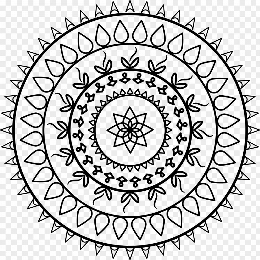 Hollow Mandala Sri Yantra Sacred Geometry PNG