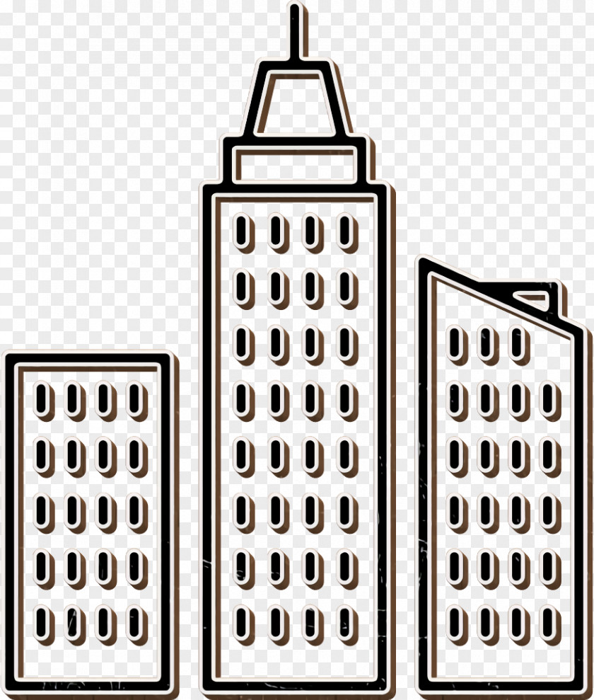 Real Assets Icon Skyline Skyscrapers PNG