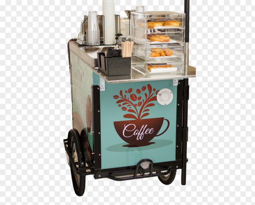 Coffee Cart Cafe Bicycle Tricycle Vehicle PNG