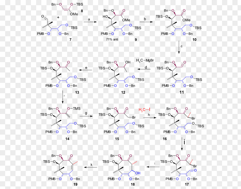 Copperi Bromide Paclitaxel Total Synthesis Chemical Mukaiyama Taxol Semisynthesis PNG