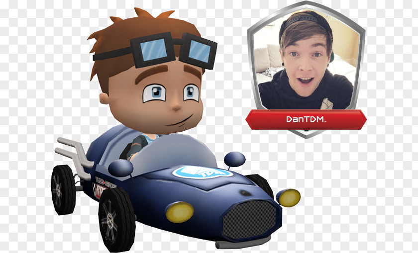 Driving Track DanTDM Car Tube Heroes Racers Lego Toy PNG