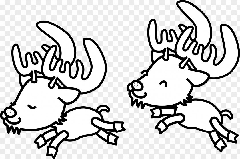 Free Reindeer Clipart Rudolph Santa Claus Clip Art PNG