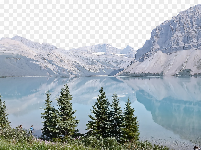 Glacial Lake Glacier Mount Scenery Moraine Fjord PNG