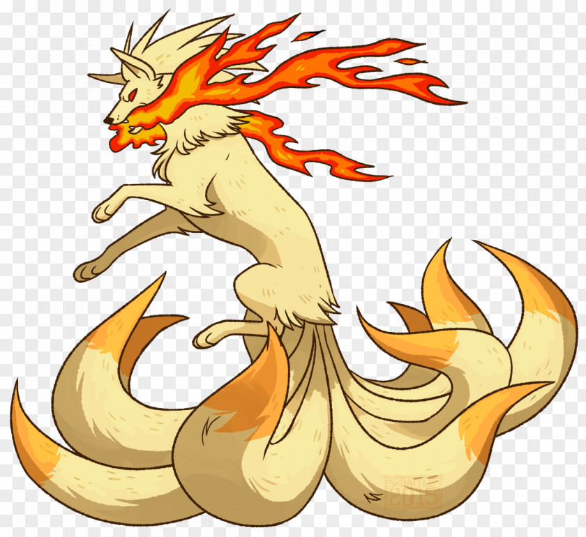 Nine Tailed Fox Pokémon X And Y DeviantArt Ninetales PNG