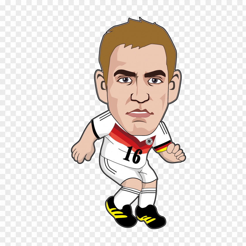 Cartoon Football Philipp Lahm 2014 FIFA World Cup Bundesliga Germany National Team PNG