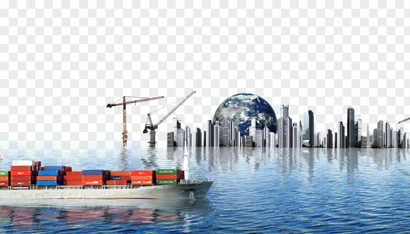 Construction And Ships Cargo Ship Port PNG