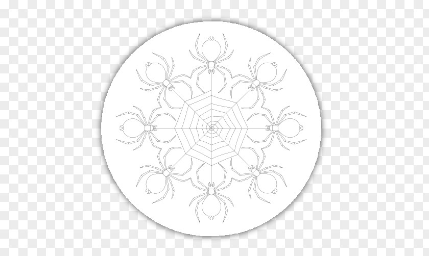 Flower White Symmetry Photography Line Art Pattern PNG