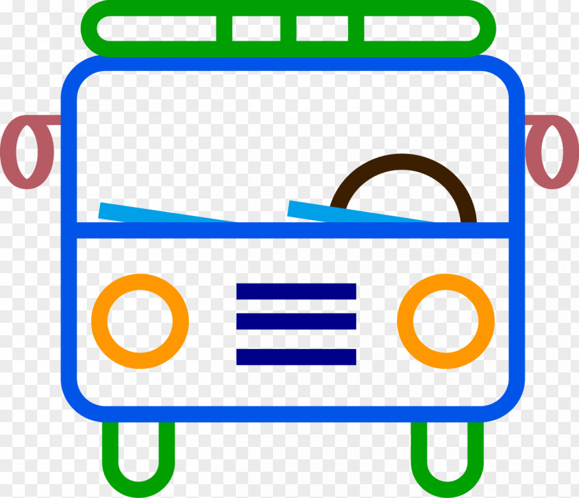 Hand-painted Bus Photography Illustration PNG