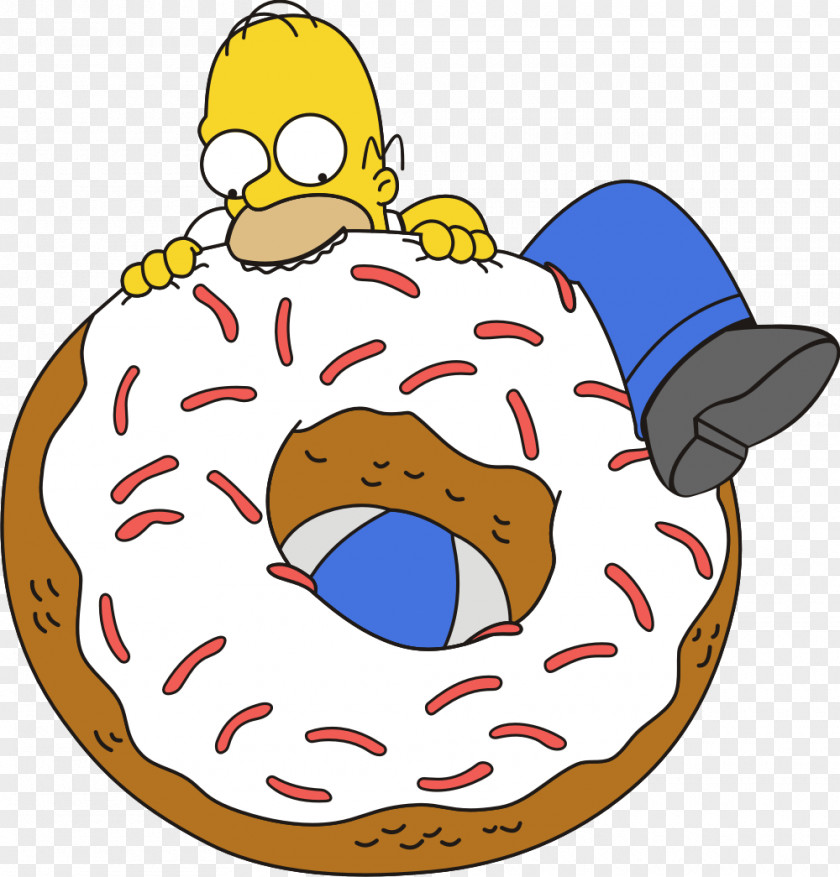 Homer Simpson Doughnut The Simpsons Game Maggie Bart PNG